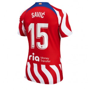 Atletico Madrid Stefan Savic #15 kläder Kvinnor 2022-23 Hemmatröja Kortärmad